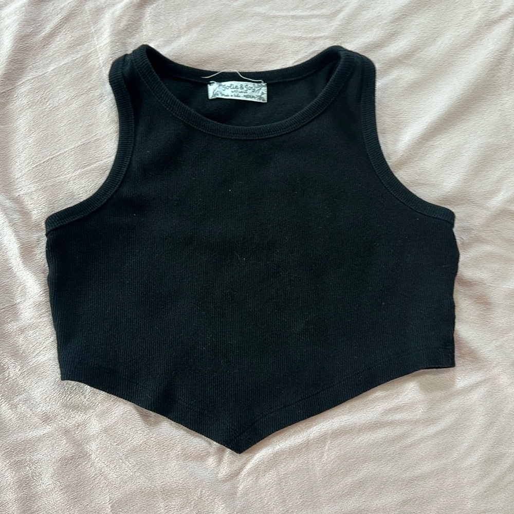Jolie & Joy black cropped tank top (medium)